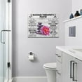 thumbnail image 2 of Massage Therapist Decor Wall Art Rustic Zen Stone Flower Relaxation Pictures Wall Decor Massage Sign Canvas Painting Prints Artwork Decorations Framed for Massage Spa Room Beauty Salon 16"x12", 2 of 6