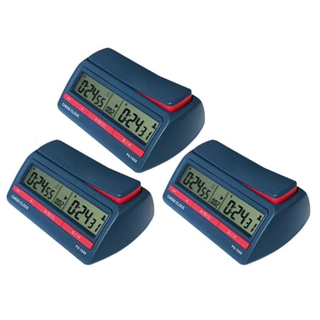 3X Advanced Chess Digital Timer Chess Clock Count Up Down Board Game Clock