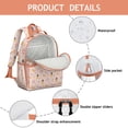 thumbnail image 4 of Princess Carriage Pattern Backpack for School,Cute School Bag,Schoolbag with Adjustable Shoulder Straps & Padded Back,15.25"x11.5"x5.25", 4 of 5