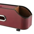 thumbnail image 6 of Auto seat Back Organizer Tissue Holder Phone Holder Storage with Hooks Hanger Travel Accessories PU Leather Multifunctional 2 Cup Holder Red, 6 of 7