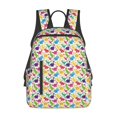 thumbnail image 1 of Disketp Colorful Dinosaurs Mochila Ligera e Impermeable, Mochila de Día Resistente para Viajes, Senderismo y Uso Diario para Hombre y Mujer, 1 of 7