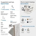 thumbnail image 4 of Amerock Esquire Polished Nickel/Stainless Steel 18 inch (457mm) Towel Bar, 4 of 8