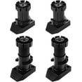 thumbnail image 1 of Jinsinto 4PCS Set Furniture Feet Plastic Kitchen Pedestal Feet Height Adjustable Table Legs Replacement Furniture Feet Furniture Legs Pedestal Adjustment Feet for Sofa Bed Cabinet Couch Chair, 1 of 1