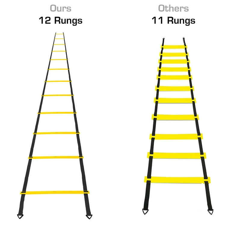 Athletic Works Speed Ladder Comprehensive Agility Training Equipment Set