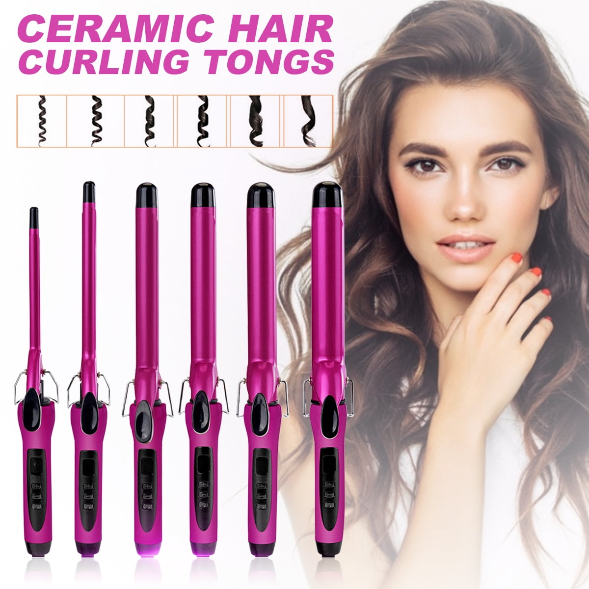 wet hair curling iron