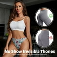 thumbnail image 4 of Thongs for Women - electric Bike Pattern No Show Seamless Womens Thongs Underwear, Soft Stretch G String Thongs for Women,Cuteness Ladies Thong Bikini Panties Briefs, 4 of 5