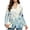 Blue Floral Butterfly Print, variant on Open Front Womens Blazer Jacket for Work Office, Blue Floral Butterfly Suit Fabric with Pockets Lady Blazer Notched Lapel Womens Suit Jacket, Size Small