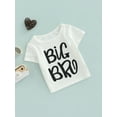 thumbnail image 3 of Seyurigaoka Kids Boys Summer Casual Cotton T-shirt Short Sleeve Round Neck Letter Print Casual Tops, 3 of 8