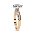 thumbnail image 3 of AFFY Solitaire Engagement Ring for Women Center 8X6MM Pear and Round Lab Created Moissanite Rings Jewelry Gift for Her In 14K Solid Rose Gold Size 4.5, 3 of 6