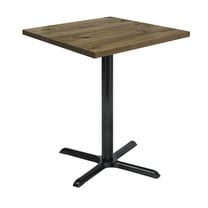 KFI Studios Urban Loft 2.5' Square Bistro Table, Natural, X Base
