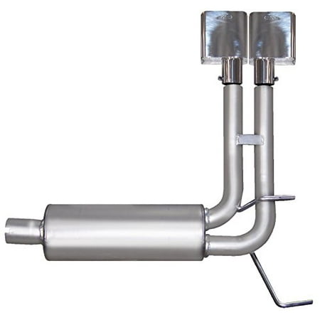 4wd Quad Cab Short Bed Gibson Exhaust 66541 GIB66541 06-08 RAM 2500/3500 POWER WAGON QUAD CAB SHORT BED 5.7L 4WD DUAL SUPER TRUCK EXHAUST SYSTEM ()