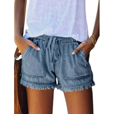 HDE Women's Metallic Rave Booty Dance Shorts Liquid Wet Look Ruched ...