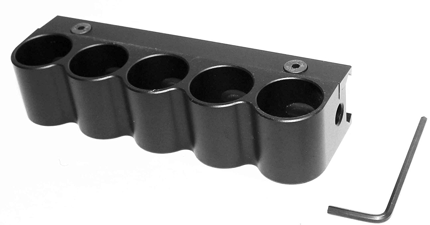 Aluminum 5 Round 12 Gauge Shotshell Shotgun Shell Holder Mount by TRINITY SUPPLY INC