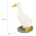thumbnail image 3 of LHCER Duck Ornament,Simulation Duck,Outdoor Simulation White Duck Statue Landscape Sculpture Courtyard Garden Decoration, 3 of 8