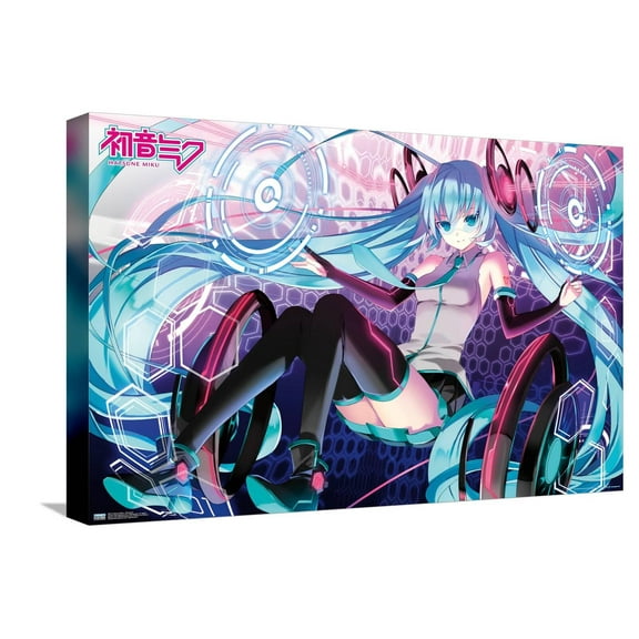 Hatsune Miku - Electronic Canvas Wall Poster, 14.725" x 22.375"