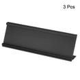 thumbnail image 3 of 2x7inch Aluminum Name Plate Holder, 3 Pcs L Type for Desk Sign Holder Black, 3 of 6