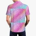 thumbnail image 5 of Rocae Fun Rainbow for Men's Short Sleeve Polo Shirt, Quick Drying Performance Moisture Wicking Sports Men's Golf Shirt X-Large, 5 of 9