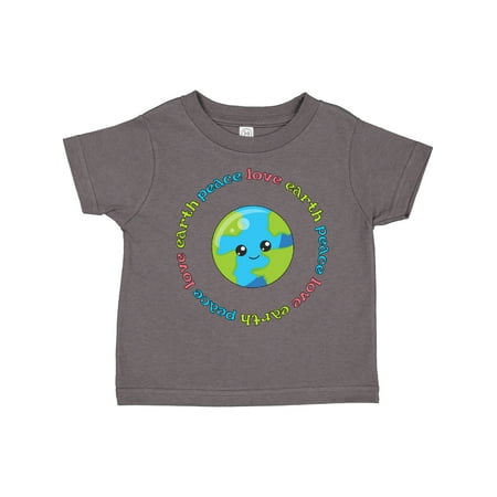 

Inktastic Peace Love Earth Gift Toddler Boy or Toddler Girl T-Shirt