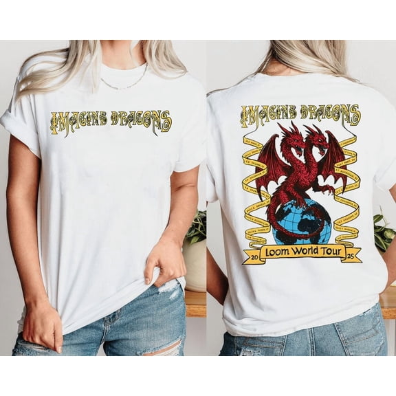 Unisex Imagine Dragons Tour 2025 Graphic T-Shirt, Sizes S-5XL, Tbun