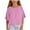 Pink, variant on AherBiu Kid Girls Clothes Teens Ruffle 1/2 Sleeve Cotton Linen Shirt Crewneck Lightweight Summer Blouse