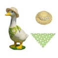 thumbnail image 4 of Transemion Straw Fun Countryside Style Hand Knit Little Cat Hat Porch Decoration Cat Goose Polyester Style Pet Hand yellow, 4 of 4