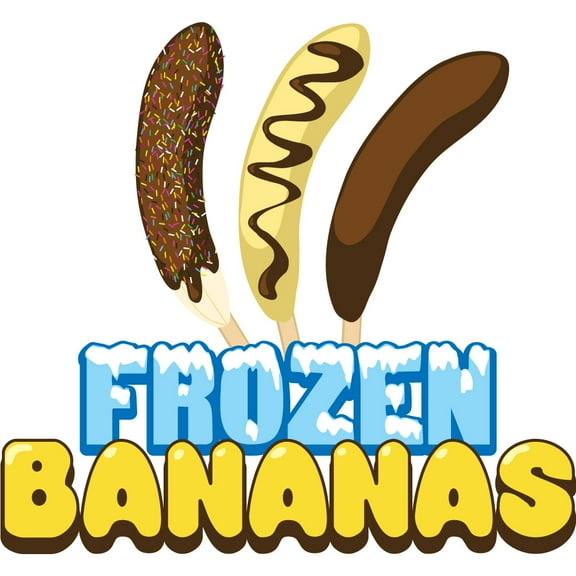 FROZEN BANANAS 16" Concession Decal sign cart trailer stand sticker equipment