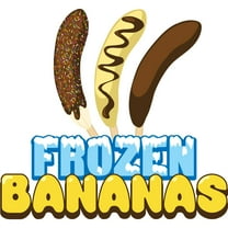FROZEN BANANAS 12" Concession Decal sign cart trailer stand sticker equipment