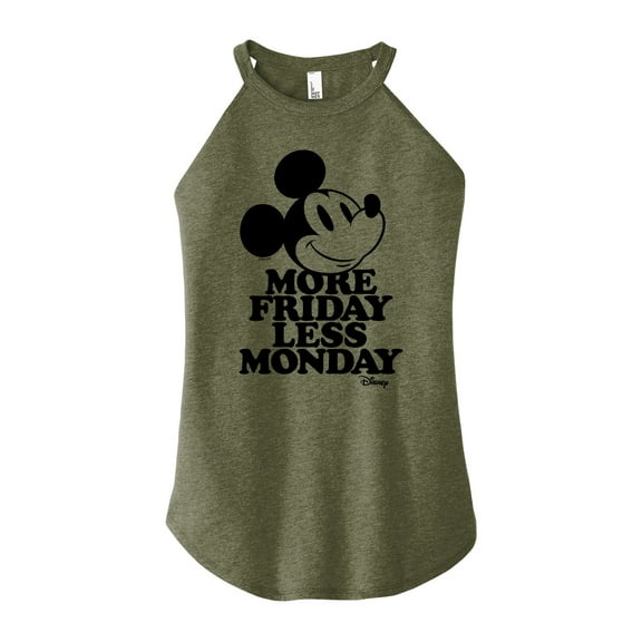 Disney - Mickey & Friends - More Friday Less Monday - Juniors High Neck Tank Top