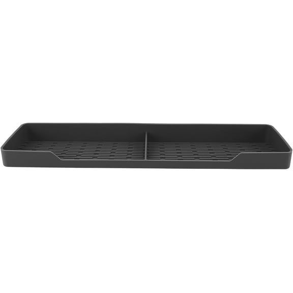 3.5x15 in Magnetic Stove Top Shelf,Black Kitchen Over Stove Oven Shelf,Flexible Seasoning Organizer,Non-Slip Oven Shelf for Top of Stove 1Pcs