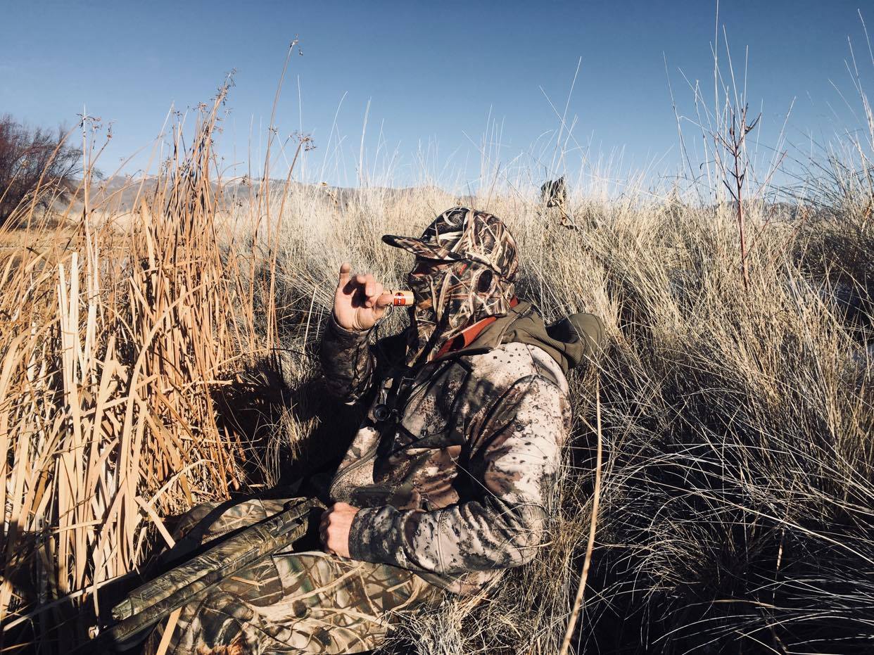 2-in-1 FRONT Face Mask and Camo Hat for Duck Hunting