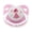 White Pink, variant on CutiePlusU Adult Sized Pacifier Big Shield Dummy for Men Women Cute Prints White Pink