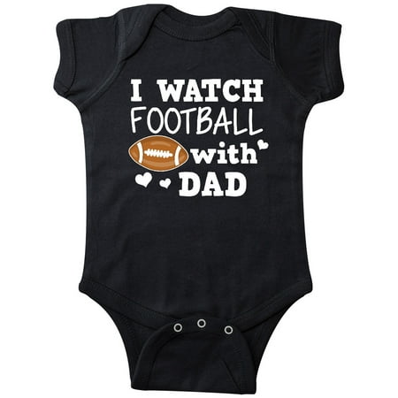 

Inktastic I Watch Football with My Dad Gift Baby Boy or Baby Girl Bodysuit