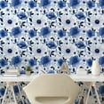 thumbnail image 2 of Ambesonne Anemone Peel & Stick Wallpaper for Home, Cold Tones Flowers Dream, 13"x36", Dark Violet and Pale Blue, 2 of 5