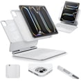 thumbnail image 1 of Funda con teclado ESR para iPad Pro de 11 pulgadas con soporte de 5.ª generación, color blanco, 1 of 9