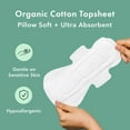 thumbnail image 4 of Pads for Women, Organic Cotton Cover - Period Pads with Wings, Feminine Care, Sanitary , Heavy Absorbency, Unscented (Large, 48 Count), 4 of 4