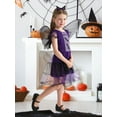thumbnail image 6 of Halloween 3-13Y Children Girls Vampire Witch Bat Cosplay Dress Carnival Party Toddler Kids Halloween Costume Dress Up, 6 of 8