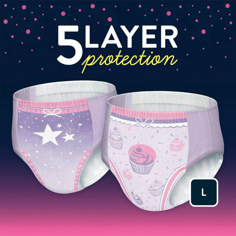 Girls' Nighttime Bedwetting Underwear, 14 Diapers - Fry's Food Stores