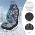 thumbnail image 7 of Uorisanigo Car Seat Covers, Plush Automotive Seat Covers, Blue Polynesian Tattoo Seats Cover 2 Front Interior Sets, Fit for Most Cars SUVs Sedans, Soft Full Wrapping Edge Seats Cover, 7 of 7