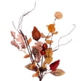 thumbnail image 2 of Vickerman 5' Autumn Orange Artificial Assorted Leaf Garland with Maple leaves and Pinecones., 2 of 4