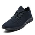 thumbnail image 2 of Mens Shoes Casual Sneakers Low Top Walking Shoes Breathable Mesh Sport Shoes Black Size 7, 2 of 8