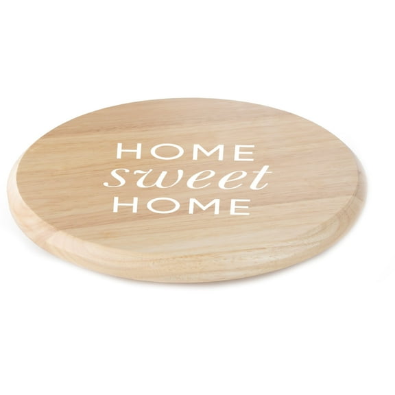 CounterArt "Home Sweet Home" Wood Lazy Susan Turntable