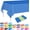 Blue, variant on 6 Pcs Red Disposable Plastic Tablecloths for Rectangle Tables 54 x 108 Inch Waterproof Party Table Covers for Birthday Baby Shower Wedding Fiesta Kitchen Dining Decor