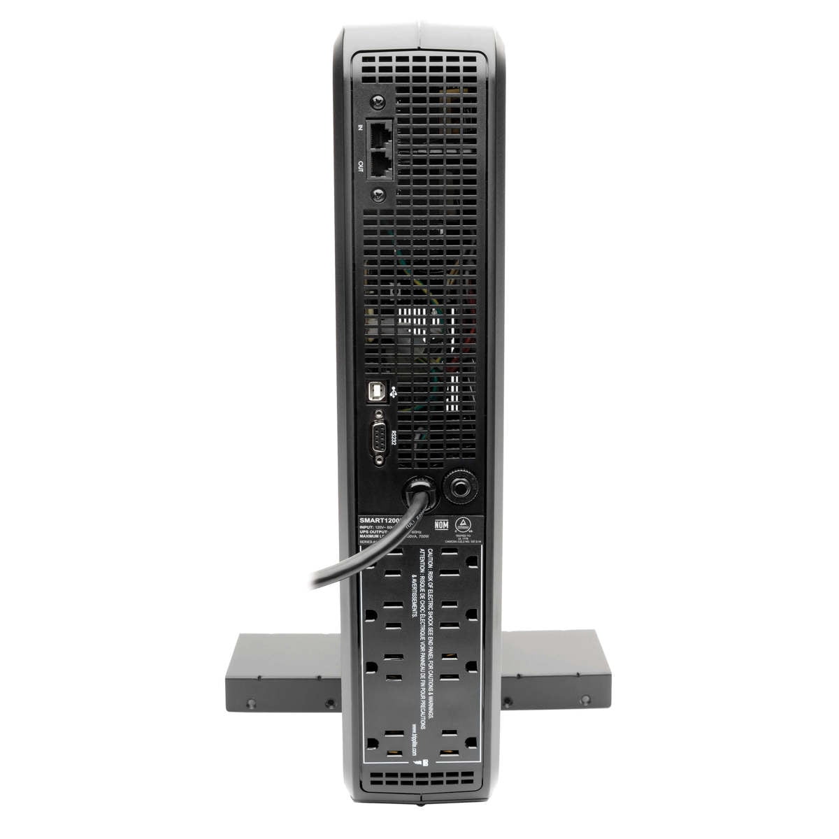 Tripp Lite 1500VA Smart UPS Battery Backup, AVR, LCD, Line Interactive, Rack/Tower, 8 Outlets, 120V, USB, DB9 (SMART1500LCD)