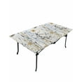 thumbnail image 6 of Rustic Flowers Rectangle Tablecloth, Waterproof Elastic Fitted Table Covers for 4 Foot Tables, 24x50inch Decorative Tablecloths for Picnic, Camping, Outdoor, Watercolor Botanical Floral Herbs Plants, 6 of 6