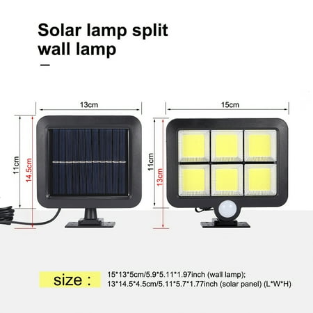 

DTOWER 2pcs 1200mah Solar Powered Wall Lights IP65 Waterproof Split Wall Lamp with 120 LED Lights Wall Mounted Outdoor Garden Lamp for Outdoor Garden Courtyard