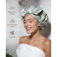 thumbnail image 5 of Yanibest Shower Cap for Women Reusable Waterproof, Adjustable Non-Slip Shower Hair Cap, Washable Bath Hat for Long Hair, 5 of 8