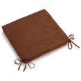 thumbnail image 1 of 20-inch by 19-inch Solid Microsuede Chair Cushion, 1 of 4