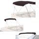 thumbnail image 1 of Savvycraft - Cubierta De Lona Superior De Repuesto Para Bimini De 4 Arcos, 4 Arcos De 96 Pulgadas De Largo, 73 A 78 Pulgadas De Ancho, Color Negro, 1 of 1