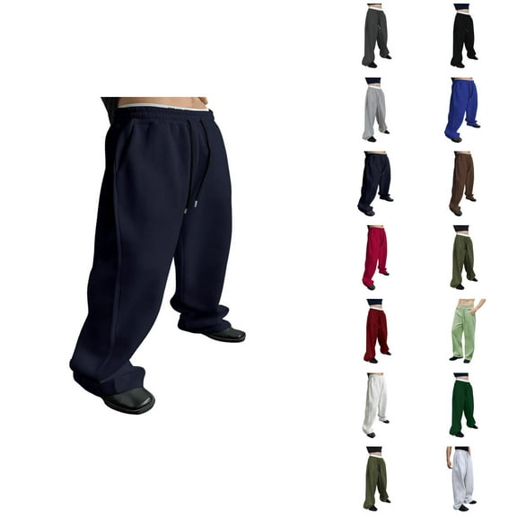 Relaxed-Fit Pants - Comfortable Breathable Sweatpants with Pockets and Elastic Waistband for Hiking & Outdoor Activities