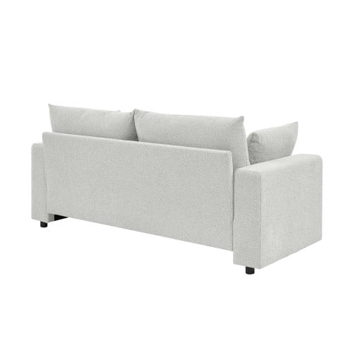Modern 78" Upholstered Sofa with Deep Cushions & Removable Pillows